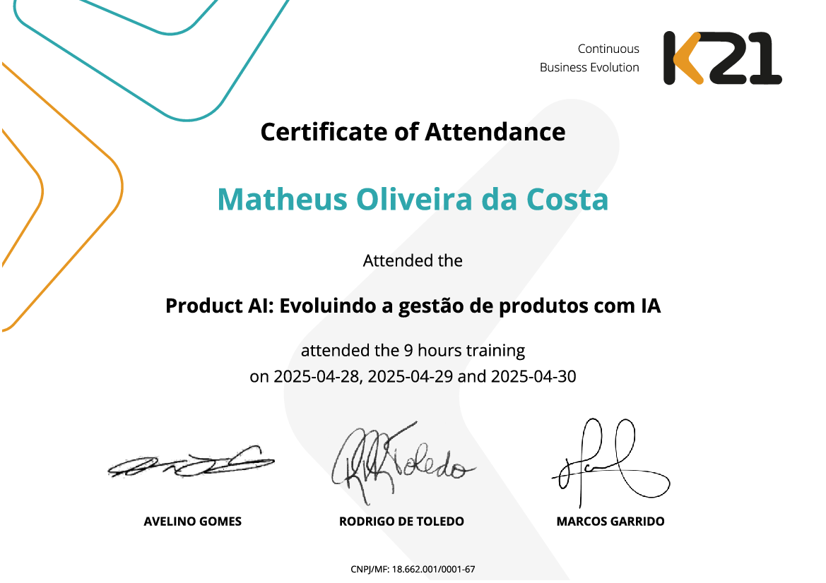 Certificado K21